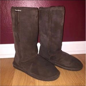 Women’s size 7 Bearpaw EMMA brown suede Tall boots